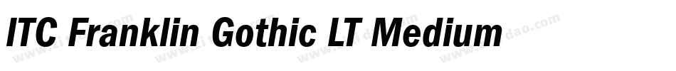 ITC Franklin Gothic LT Medium Condensed字体转换